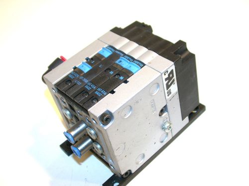 UP TO 2 FESTO 24 VDC TERMINAL 4 SOLENOID BANK ASSEMBLY CPV10-ASI-4E4A-Z M8