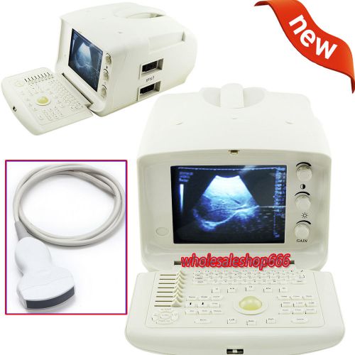 **Portable digital Ultrasound Scanner 3.5 MHZ CONVEX probe USB PORT 3D SOFTWARE