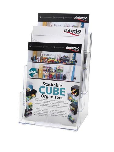 Clear three-tier multi-pocket multi-compartment docuholder, 9wx7-1/2dx13-3/4h for sale
