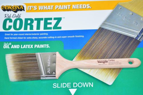 New CORONA CORTEZ Tynex/Orel Pro Paint Brush 2.5&#039;&#039; angle sash 18560