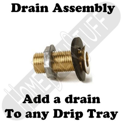 Drain conversion assembly for draft beer drip tray homebrew kegerator for sale