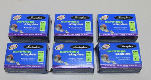 Lot of 6 Boxes of Swingline 50050 Staple Cartridges 5000 per box 30000 Total!!