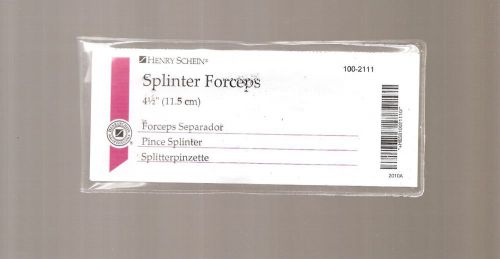 Splinter Forceps 4-1/2&#034; Ea - Henry Schein Part #100-2111 (BUNDLE OF 2)