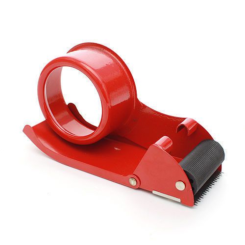 Handheld Portable Tape Cutter Dispenser 6&#034; Red Hand Roll Office Desk Packing New