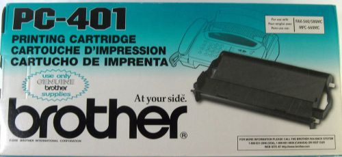 Genuine Brother PC-401 Cartridge for FAX-560/580MC &amp; MFC-660MC New in BOX