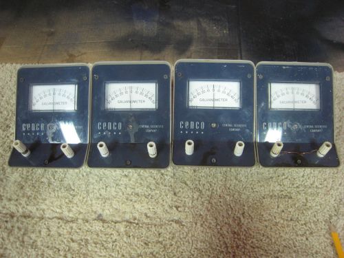 Galvanometer, Central Scientific Model 82102-1, quantity of four, untested