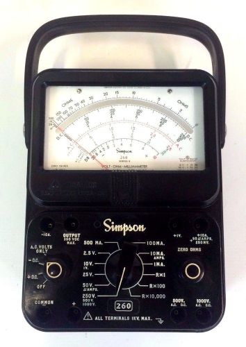 Simpson 260 series 7p analog volt ohm milliammeter multimeter for sale