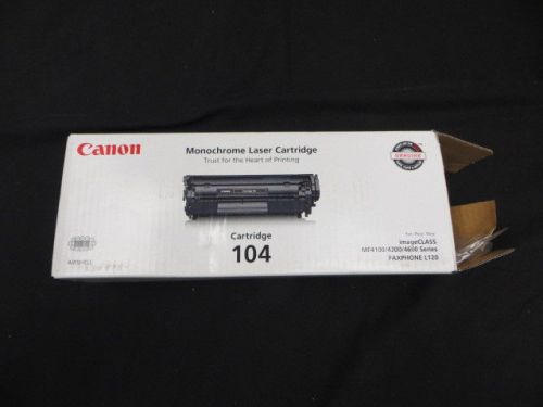Canon 104 Black Toner Cartridge 0263B001 imageCLASS MF4100 4200 4600 Series OEM