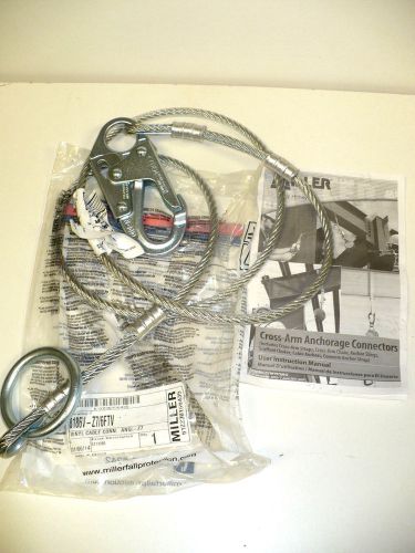 New miller anchorage connector coated cable 8186v-z7/6ftv.- free shipping for sale