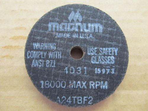 3 x 1/2 x 3/8 A24 TBF2 Type 1  Magnum Abrasive Wheel ( Price Is For 9 Pcs )