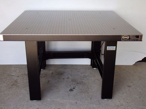NEWPORT 4&#039; x 4&#039; OPTICAL TABLE w/ TMC tested PNEUMATIC ISOLATION BENCH breadboard