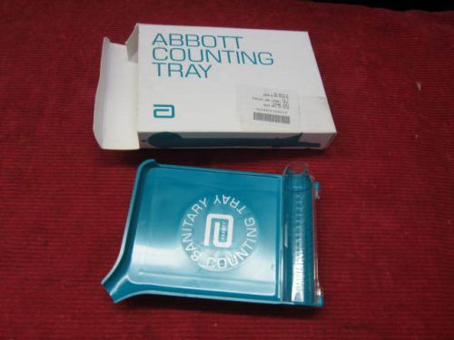 Vintage Abbott labs Pharmaceutical Pill Counting Tray Teal Blue Drug Pharmacy