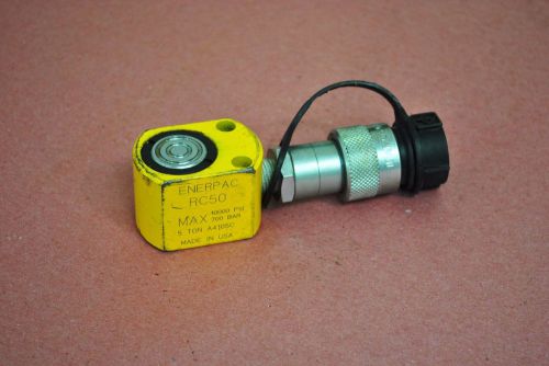 Enerpac rc50 single acting hydraulic cylinder 5 ton capacity 5/8&#034; stroke for sale