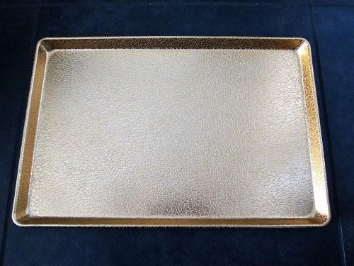 Lot of 12 Gold Bakery Display Trays 12x18 Gold Texture Chicago Metallic Aluminum