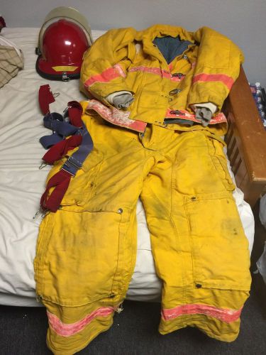 Jacket coat pants firefighter  bunker gear morning pride halloween costume for sale
