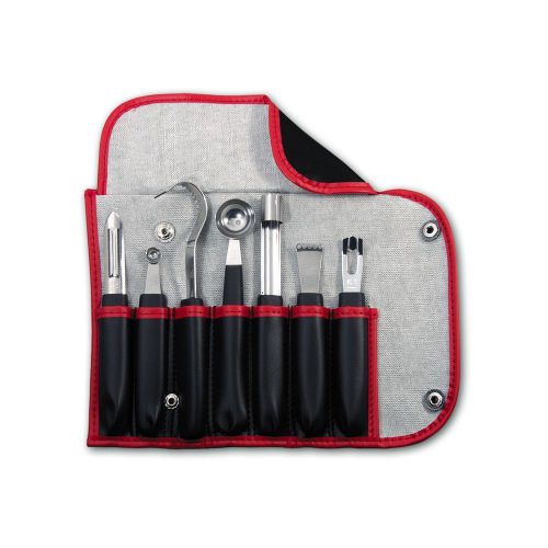 Dexter Russell CC77 7-Piece Garnishing Tool Set with Bag