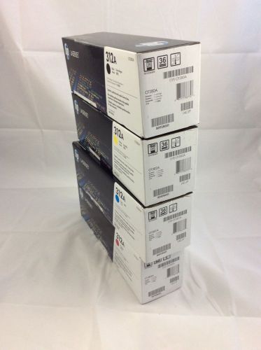 Full Set of 4 New GENUINE HP 126A Toners CE310A CE311A CE312A CE313A SEALED BOX