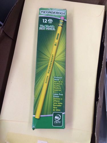 Dixon Ticonderoga HB #2 Woodcase Pencil - 12 Per Pack (Yellow Barrel)