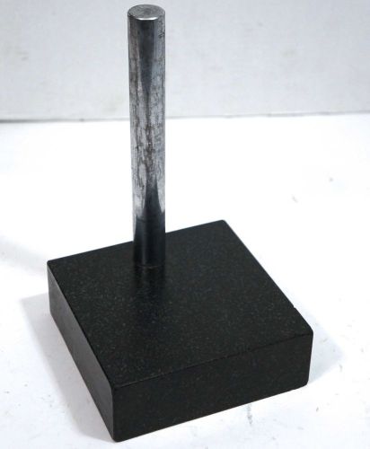 Granite Comparator Dial Indicator Stand   6x6x2 Base w 10&#034; x 1&#034; Rod