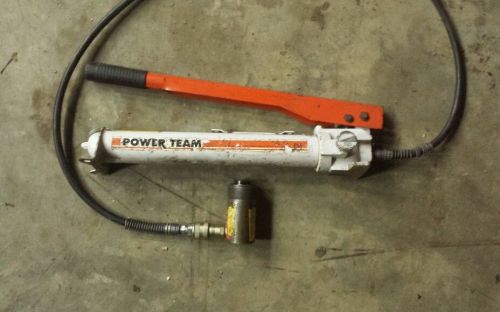 OTC Power Team P55 hand pump with 10 Ton 2&#034; ram cylinder