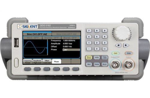 Siglent sdg5162 - 160 mhz; 2 ch; 500 msa/s waveform generator for sale