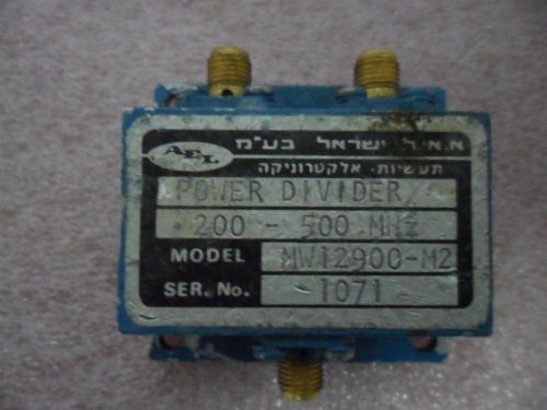 AEL/ ELISRA RF MW12900-M2 Power Divider Splitter 200-500 MHz SMA
