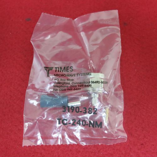 Times Microwave TC 240 NM N-Male Straight Plug (3190 382) Crimp Connector(New)