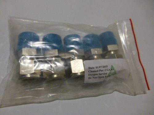 5 Count Swagelok 1/2&#034; Tube OD x 1/2&#034; Male NPT 316 Stainless Part #SS-810-1-8