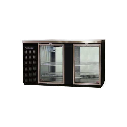 Continental Refrigerator BBC69S-GD-PT Back Bar Cabinet, Refrigerated