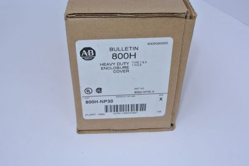 New!!  allen-bradley 800h-np30 heavy duty enclosure cover 1 hole for sale
