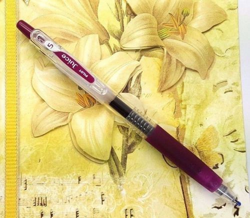 2pcs Pilot Juice Gel Ink Ball Point Pen 0.38 Retractable,DARK RED