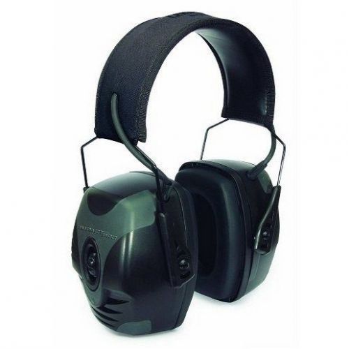 Howard leight r-01902 impact pro electronic earmuff black/gray retail package for sale