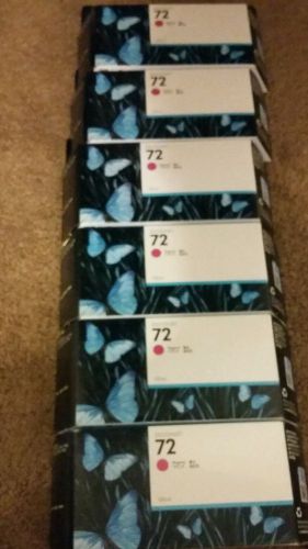HP 72 NEW C9372A Magenta Ink Cartridge quantity of 6