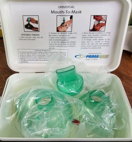 Primacare kc-1010 universal adult &amp; child mouth-to-mask cpr kit   free shipping for sale