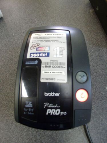 BROTHER P-TOUCH PRO PC PT-9200PC PROFESSIONAL LAMINATED LABEL PRINTER #4sO