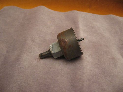 DRILL BIT for CUTTING 1 3/4&#034; CENTER HOLES - GOOD COND. w/SURFACE RUST