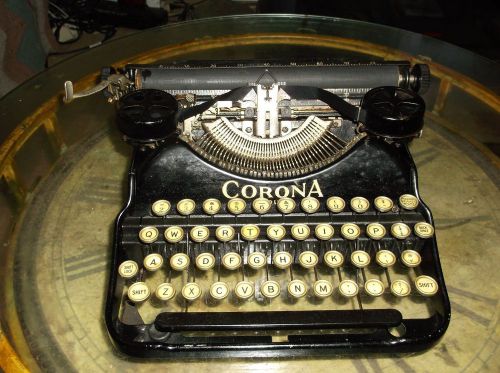 Antique Vintage L C SMITH &amp; CORONA 1920s Typewriter wCase &amp; Manual TESTED Works!
