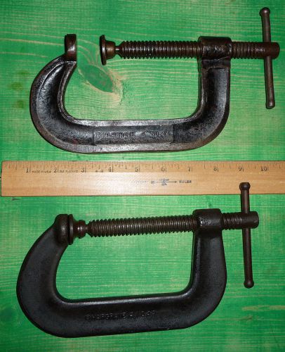 2 Vintage Hargrave / Cincinatti Tool Co. 4 no. 44 C-Clamps
