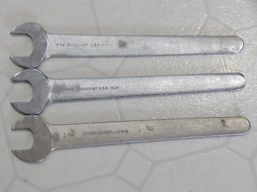 Fairmount Thin Service Waterpump Wrench Set 3 1 1/4&#034; 1 1/8&#034; 1 1/16&#034; USA Tool 12&#034;