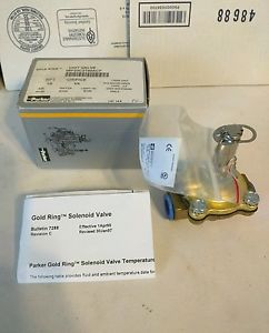 Parker gold ring unit valve 3/8&#034; npt  brass orifice: 5/8&#034;  06f23c140acf    nib for sale