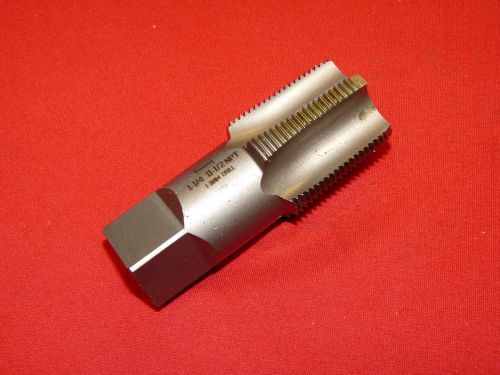 Irwin 1908 ZR 1-1/4&#034; -11-1/2 NPT Taper Pipe Tap Thread Cutting Cleaning USA Made