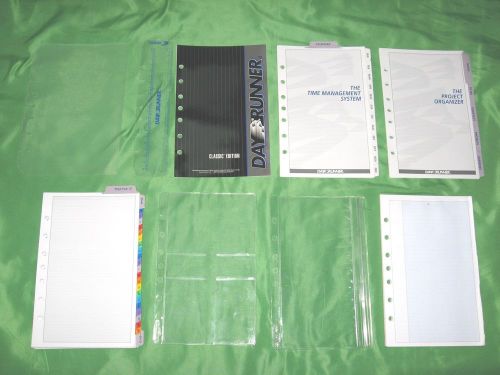 Classic ~ 1 year undated ~ refill lot day runner planner tabs franklin covey 110 for sale