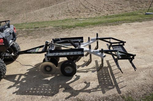 Kunz Till-Ease 543 ATV Tow Behind Chisel Plow / Field Cultivator w/ Harrow Drag