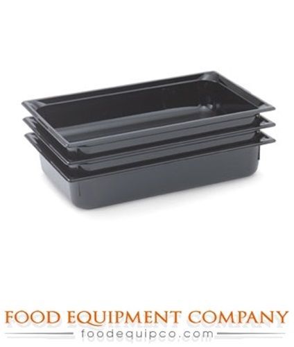 Vollrath 8002420 Super Pan® Plastic Pans Low Temperature Black  - Case of 6