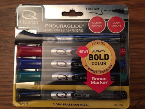 Quartet Enduraglide Dry-Erase Markers 5 Pack