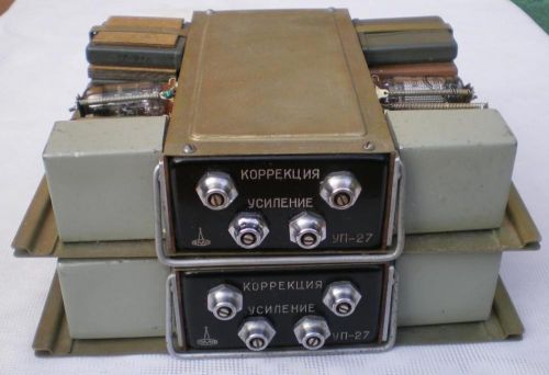 LOMO AMPLIFIER Preamplifer KINAP UP-27 2-channel for Microphone 6j32p -3pc. 6N3P