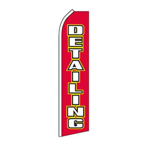 DETAILING BUSINESS FLAG 15FT TALL SIGN BANNER MADE USA ***