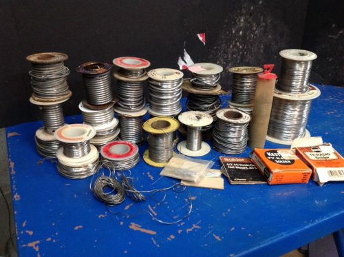 15 Pounds of Vintage Solder - Kester, Alpha, Oatley, and Others