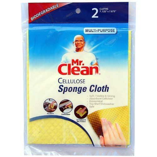 Mr Clean Cellulose Sponge Cloth 2pk