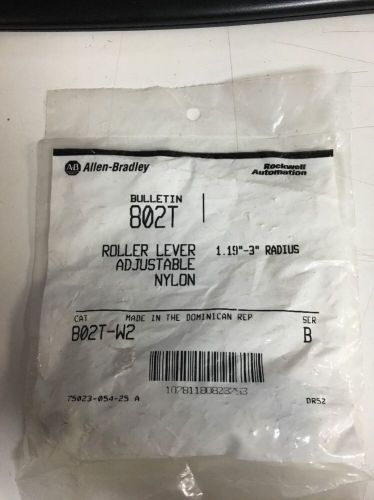 Allen-Bradley 802T-W2 Adjustable Nylon Roller Lever Arm Ser. B